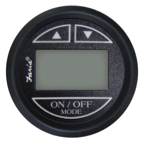 Faria Beede Instruments Faria 12850 Euro Depth Sounder (Transom Mounted Transducer) SN2011 - 2", Black 12850 - main